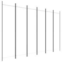 Parawan 6-panelowy, biały, 300 x 200 cm, tkanina