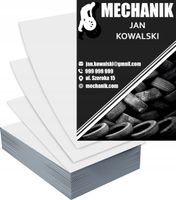 Ulotki A6 100szt reklamowe firmowe dużo wzorów MECHANIK twoja nazwa tekst