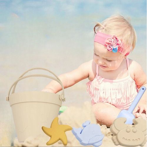 SILIKONOWE ZABAWKI DO PIASKU MIĘKKIE DO WODY NA PLAŻĘ WIADERKO FOREMKI na Arena.pl