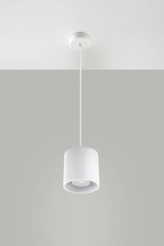 Wisząca LAMPA SL.0053 metalowa OPRAWA zwis tuba biała na Arena.pl