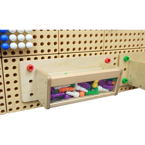 MASTERKIDZ Pojemnik Na Akcesoria Przezroczysta Ścianka - Tablica Naukowo-Edukacyjna STEM na Arena.pl