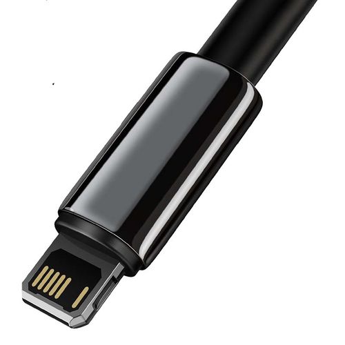 kabel usb do lightning baseus tungsten gold, 2.4a, 1m (czarny) na Arena.pl