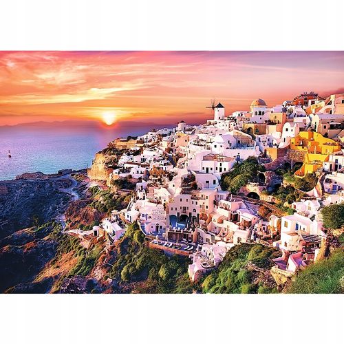 Puzzle 1000 Zachód Słońca Nad Santorini 10435 na Arena.pl