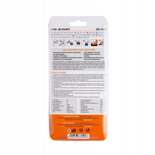 Palnik gazowy 3.54 kW 1300 °C Polax na Arena.pl