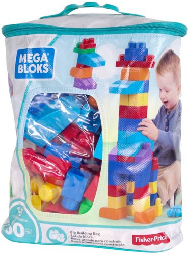 MEGA BLOKS KLOCKI TORBA NIEBIESKA 60 EL. na Arena.pl