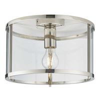 Szklany plafon kuchenny Hopton 96150 Endon nikiel srebrny przezroczysty