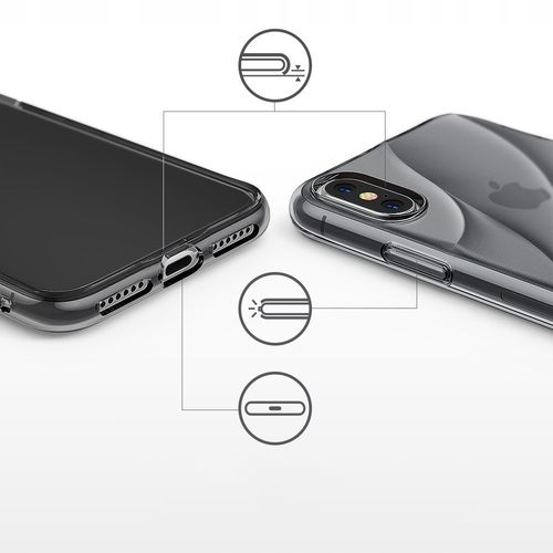 ETUI TPU POKROWIEC RINGKE FLOW IPHONE X + SZKŁO na Arena.pl