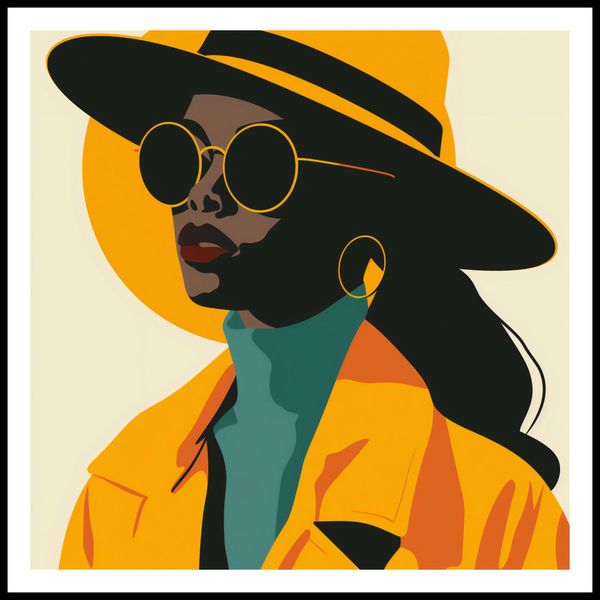 Plakat 70x70cm Żółta Stylowość zdjęcie 3