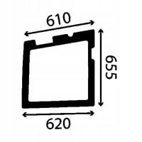 Szyba Drzwi dolna bezbarwna Kubota KX KX014-4, KX015-4, KX016-4, KX018-4,