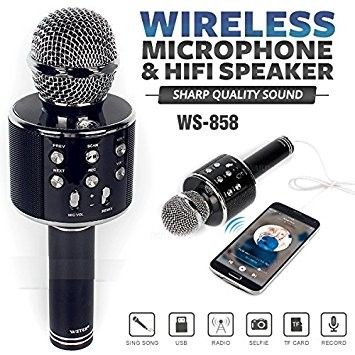 Bezprzewodowy mikrofon karaoke WS858 na Arena.pl