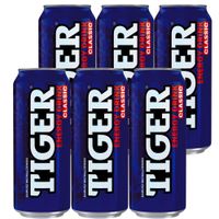 Tiger Classic Napój gazowany z dodatkiem kofeiny i witamin 500 ml x 6 sztuk