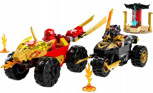 71789 - lego ninjago - bitwa samochodowo-motocyklowa między kaiem a rasem na Arena.pl