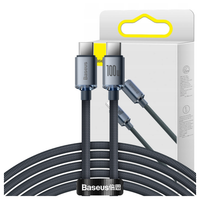 Kabel USB-C do USB-C Baseus Crystal Shine, 100W, 2m (czarny)