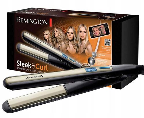 Prostownica Remington S6500 Sleek & Curl 48W czarno-złota na Arena.pl