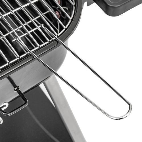 Grill węglowy ogrodowy duży przenośny Pokrywa półki kółka transportowe na Arena.pl