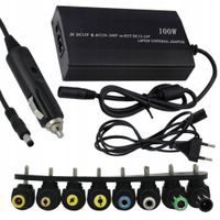 ZASILACZ UNIWERSALNY ŁADOWARKA LAPTOP 100W 12-24V 230V SIECIOWY SAMOCHODOWY