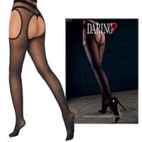 Rajstopy z Wycięciem w Kroku Strip Panty Touch Suspender Tights OneSize