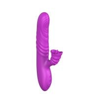 wibrator angelia, usb 3 functions of thrusting / 20 vibrations purple