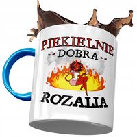 Kubek Błękitny Dla Rozalii Koleżanki Na Prezent Z Nadrukiem Ze Zdjęciem