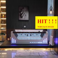 Wirujące dysze Biała wanna z hydromasażem EBX-7066 B weiß prostokątna Wirujące dysze Biała wanna z hydromasażem EBX-7066 B weiß prostokątna