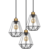 Salonowa lampa wisząca Primo 33-06172 Candellux druciana złota czarna