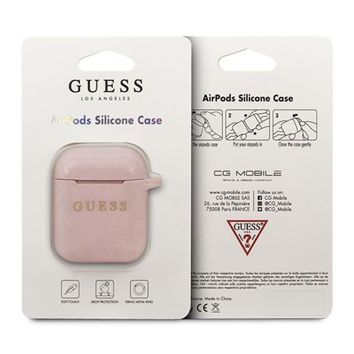Guess Silicone Case - Etui AirPods (Pink) na Arena.pl