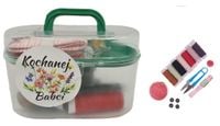 zestaw krawiecki  + akcesoria w pojemniku - niezbędnik kchanej babci
