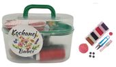 zestaw krawiecki  + akcesoria w pojemniku - niezbędnik kchanej babci