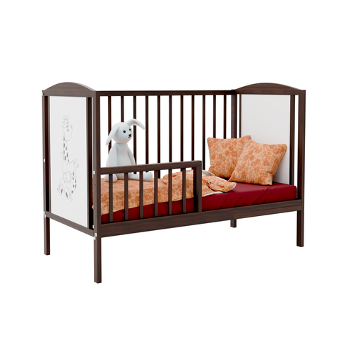 Łóżeczko b/sz BAJKA ORZECH ŻYRAFA tapczan na Arena.pl