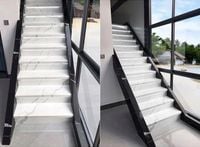 Płytki schodowe 100x30 MARMUR POŁYSK czarna WANGA