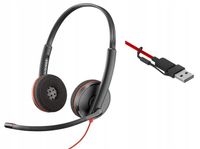 Słuchawki nauszne Poly Blackwire 3220 USB-A/C 8X228A6