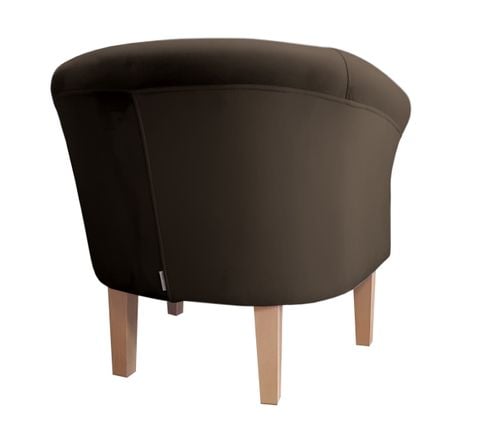 Fotel Milo nogi 20cm buk brąz MG05 na Arena.pl