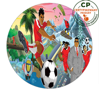 Opłatek na tort Supa Strikas