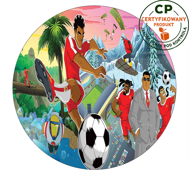 Opłatek na tort Supa Strikas zdjęcie 1