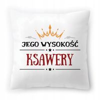 Poduszka Dla Ksawerego Na Urodziny Ze Zdjęciem Na Prezent Biała 40X40 Cm