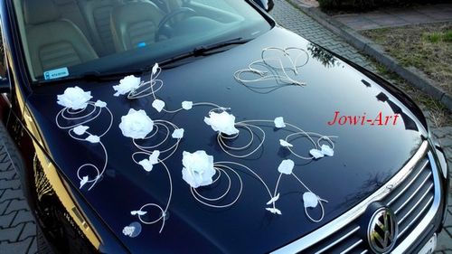 Dekoracja samochodu ozdoby na auto do ślubu płatki na Arena.pl