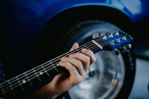 Gitara klasyczna Castelo 4/4 Vintage Niebieska od 12 lat dzieci i dorosłych na Arena.pl