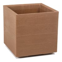 Donica Skrzynka Kwietnik Taras struktura DREWNA 40x40x39cm