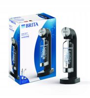 BRITA Czarny saturator do gazowania wody SodaONE z cylindrem CO2 i butelką