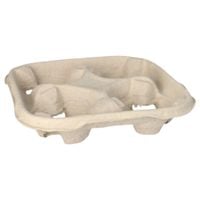 holder na cztery kubki 47x224x224mm brazowy 110szt papstar