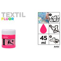 FARBY DO TKANIN 45ML RÓŻOWA FLUO ARTIX A"6 4656