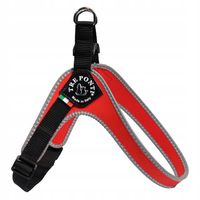 SZELKI dla psa Jack Russell M 43-58cm TRE PONTI czerwone Z ODBLASKAMI