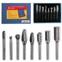 frezy do metalu widiowe komplet 8szt trzpień 6mm zestaw do spawów spoin