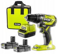 RYOBI R18PD5-220S WIERTARKO-WKRĘTARKA UDAROWA AKU 18V 2x2AH BEZSZCZ TORBA