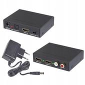 Splitter ROZDZIELACZ HDMI ekstraktor 1920x1080px Full HD Dolby Digital