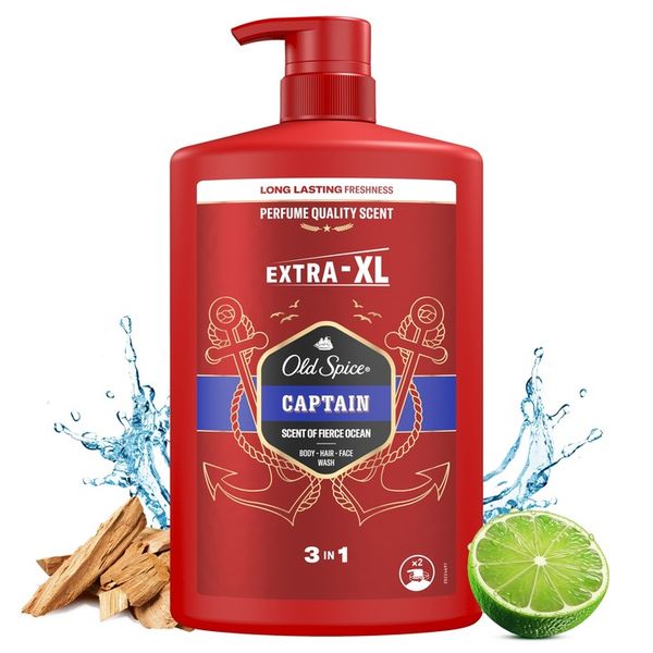 Old Spice Captain, Żel pod prysznic i szampon dla mężczyzn 3w1, 1000ml zdjęcie 9