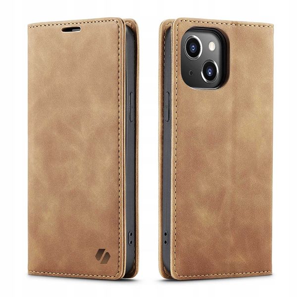 Spacecase Wallet Iphone 15 Light Brown zdjęcie 7