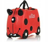 Trunki jeżdżąca walizeczka dziecięca, jeździk walizka biedronka