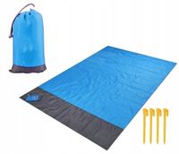 DUŻA MATA PLAŻOWA KOC NA PLAŻĘ PIKNIK SAND FREE HQ