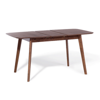 Stół do jadalni rozkładany 120/150 x 75 cm ciemne drewno MADOX